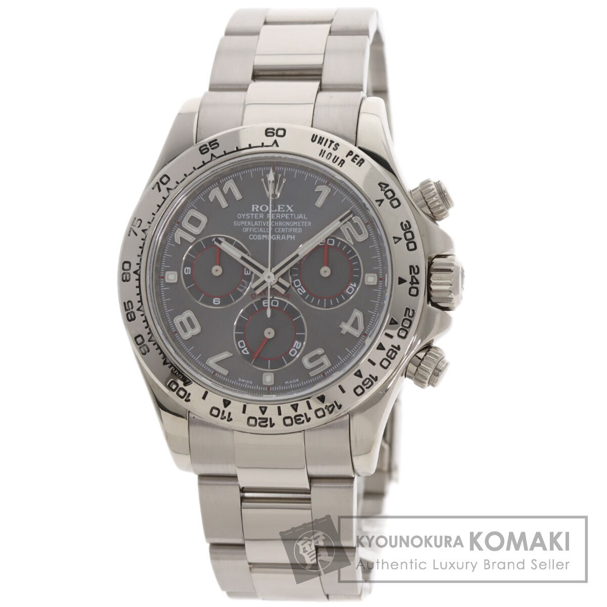 ROLEX ロレックス 116509 コスモグラフ デイトナ グレーアラビア 腕時計 K18ホワイトゴールド K18WG K18WG メンズ 中古