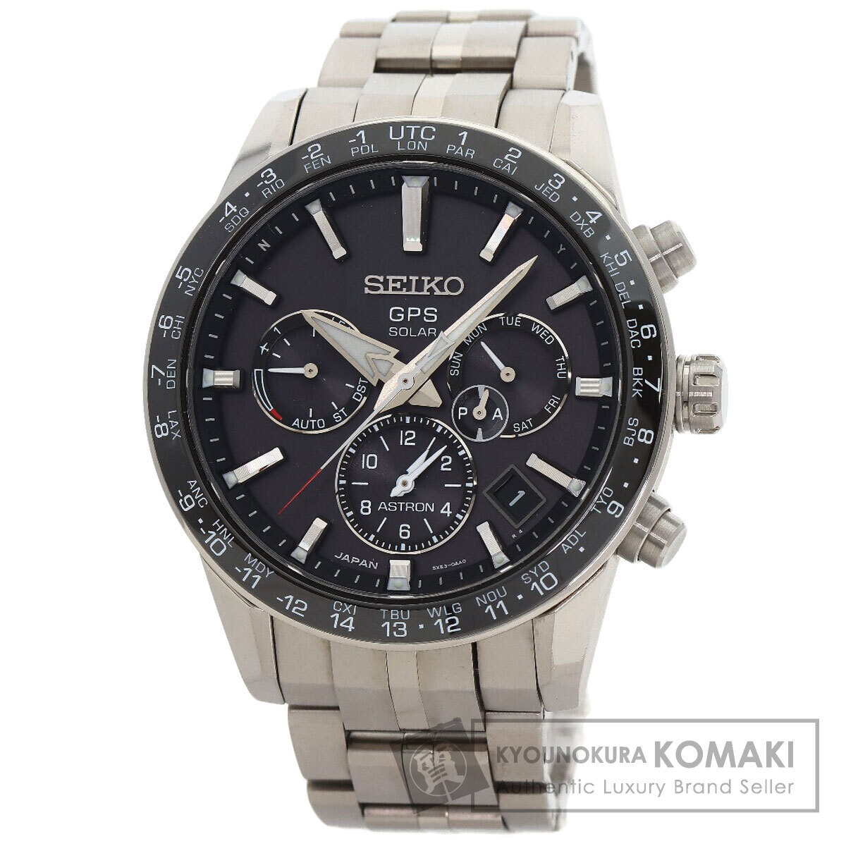SEIKO セイコー SBXC003 5X53-0AB0 アストロン 腕時計 チタンセラミック チタン メンズ 中古