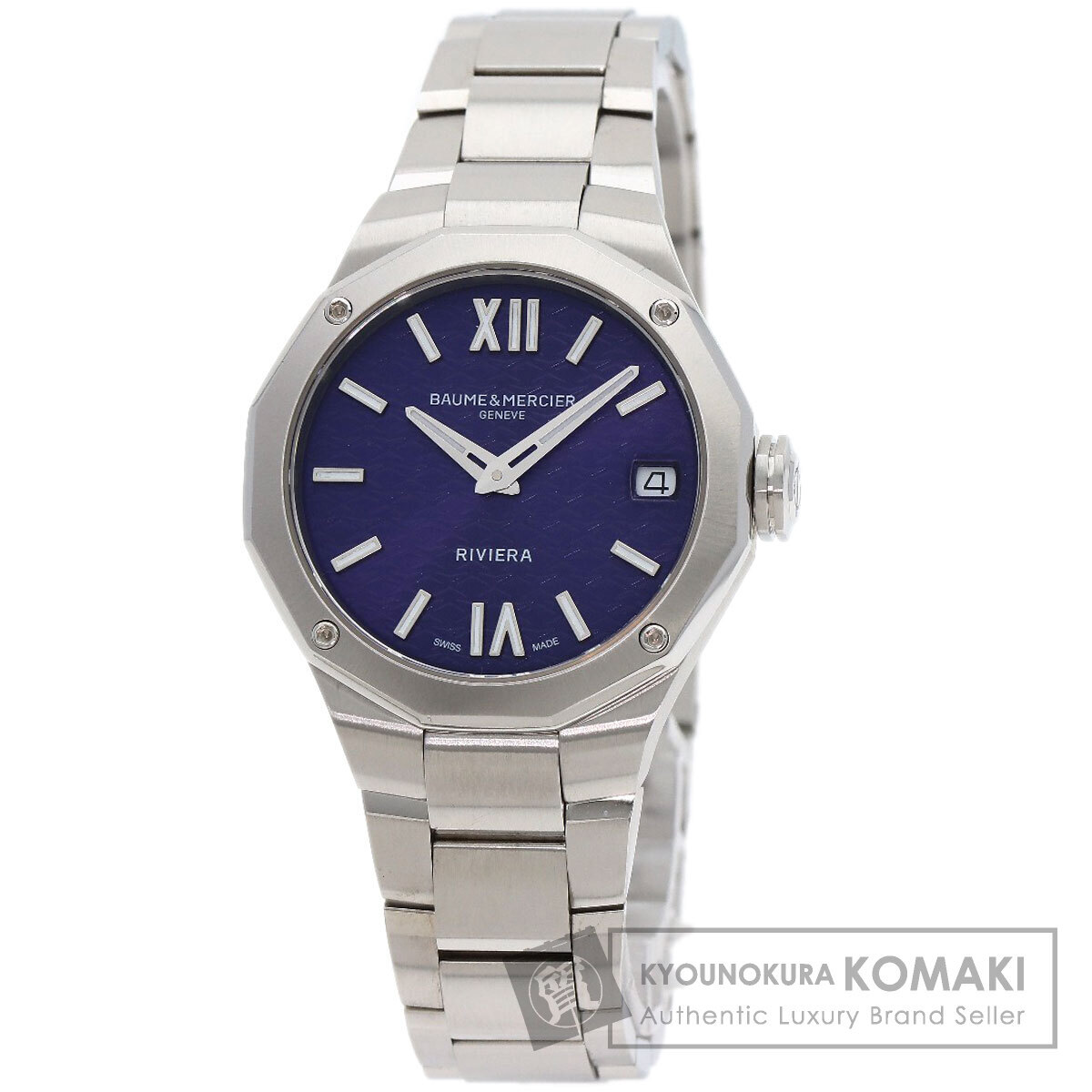 Baume & Mercier ボーム＆メルシェ MOA10728 リビエラ 腕時計 ステンレススチール SS メンズ 中古