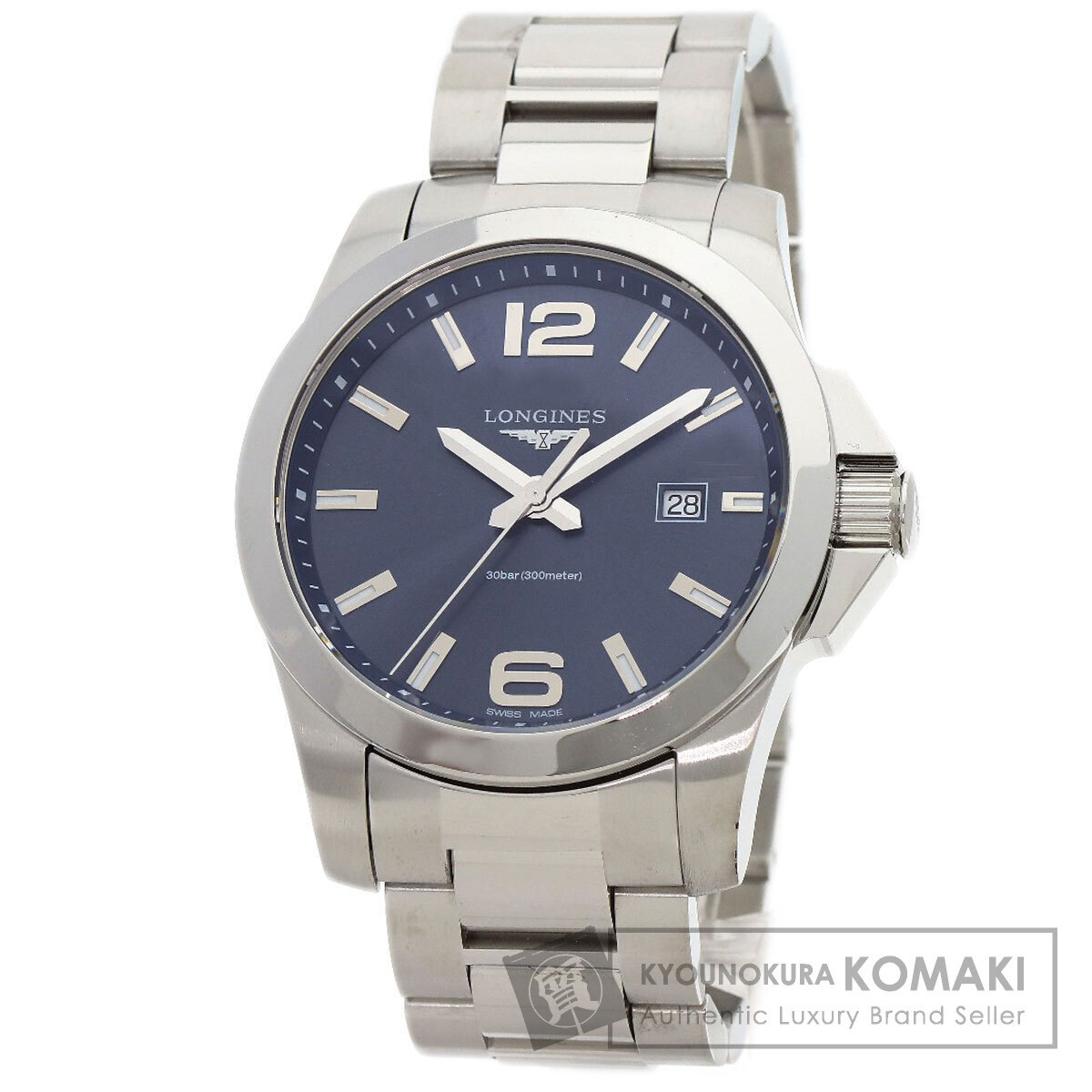 LONGINES ロンジン L3.760.4 コンクエスト L3.760.4 腕時計 ステンレススチール SS メンズ 中古