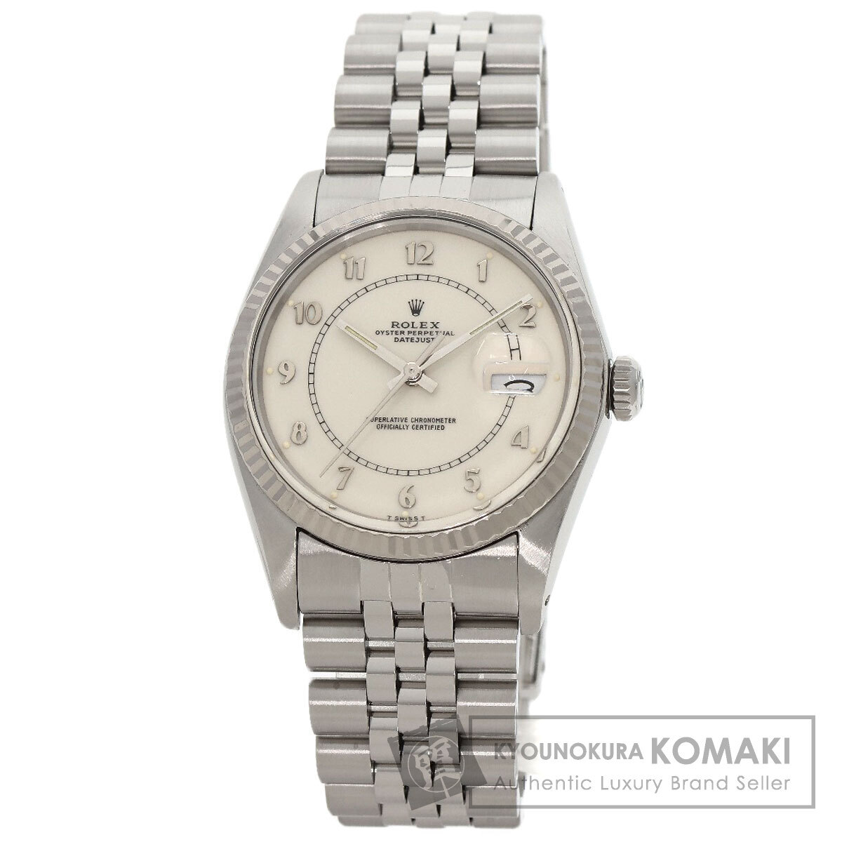 ROLEX ロレックス 16014 デイトジャスト アラビア ステラボイラーゲージ 83番 腕時計 ステンレススチール SS メンズ 中古
