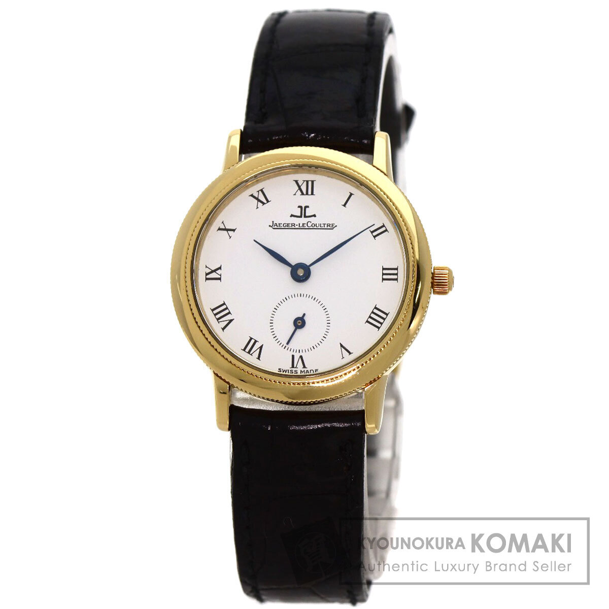 JAEGER-LECOULTRE ジャガー・ルクルト 153.1.21 ジェントローム 腕時計 K18イエローゴールド クロコダイル レディース 中古