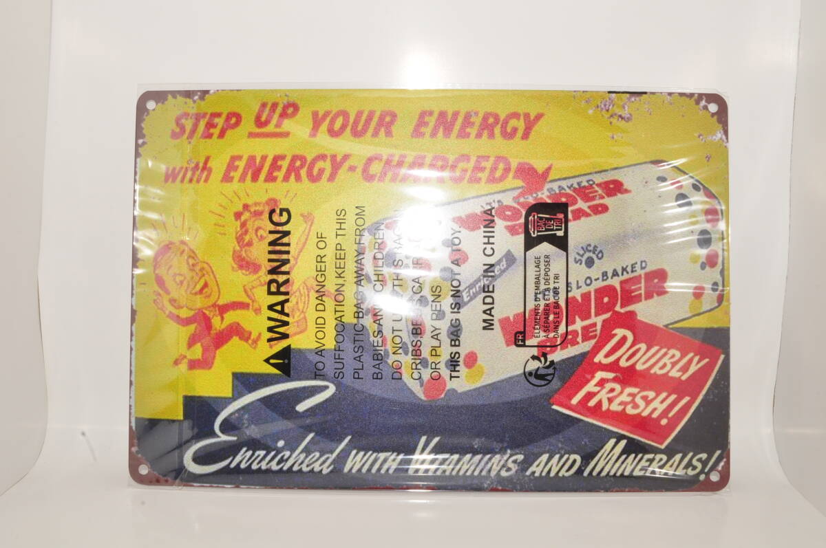 【新品・未使用】 お菓子 キャンディ ブリキ看板 ヴィンテージ 昭和 レトロ アンティーク メタル