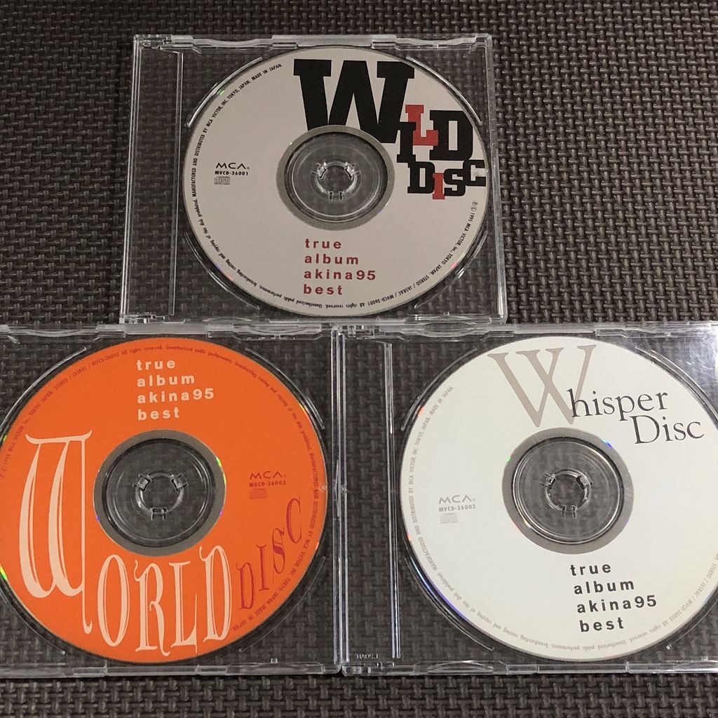 中森明菜 トゥルーアルバム アキナ95ベスト true album AKINA 95 BEST 3CD ディスクのみ