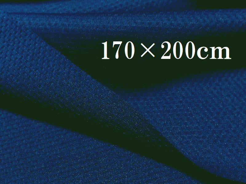  布地ケ04■170×200ｃｍ■ネイビー系ジャージ中厚幅広ニット生地＊スポーツ吸発汗ポリエステル