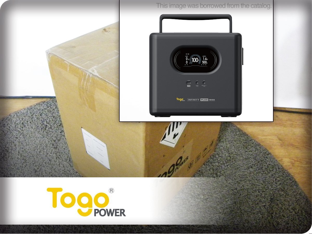 ■新品■未使用品■TogoPOWER■INFINITY PLUSシリーズ■INFINITY PLUS1800(1500Wh)■リン酸鉄搭載■ポータブル電源■21万■khh3592m