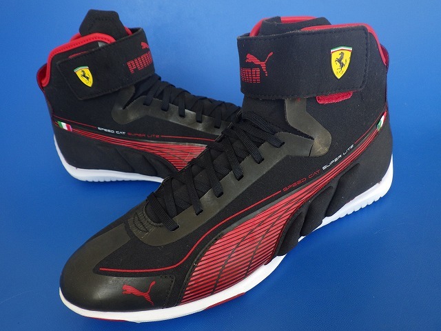 16266■美品 Puma Scuderia Ferrari x Speedcat High プーマ フェラーリ スピード キャット ハイ ドライビングシューズ 26.5 304376-01