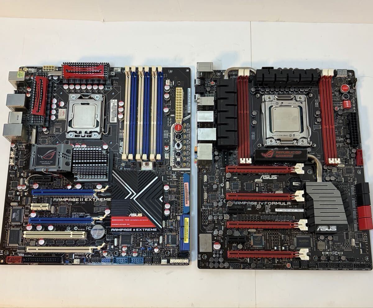 ASUS RAMPAGEⅡ EXTREME/ RAMPAG Ⅳ FORMULA マザーボード CPU付き ジャンク【送料無料】