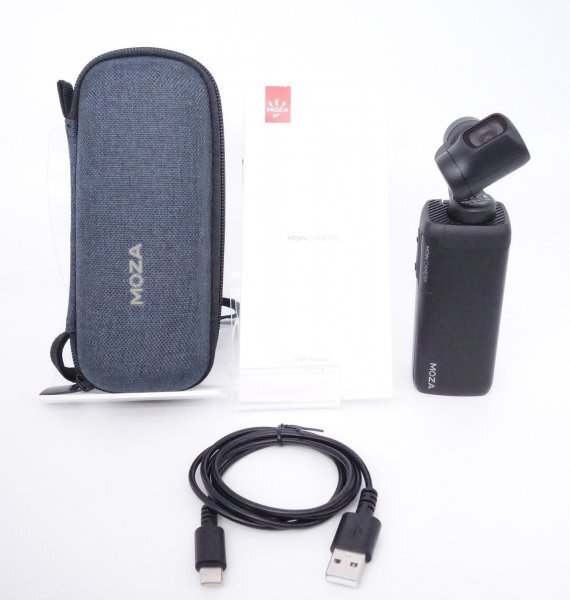 MOZA ジンバルカメラ MOIN Camera 3軸手振れ 2.45in大型モニター120°超広角レンズ [W2602049M]