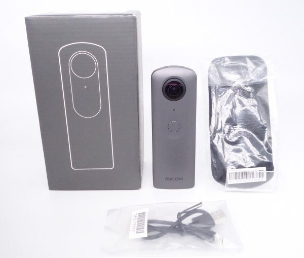 リコーTHETA V グレー 360度カメラ 手ブレ 4K 360度空間音声 Android 機能拡張対応 [W2602035M]