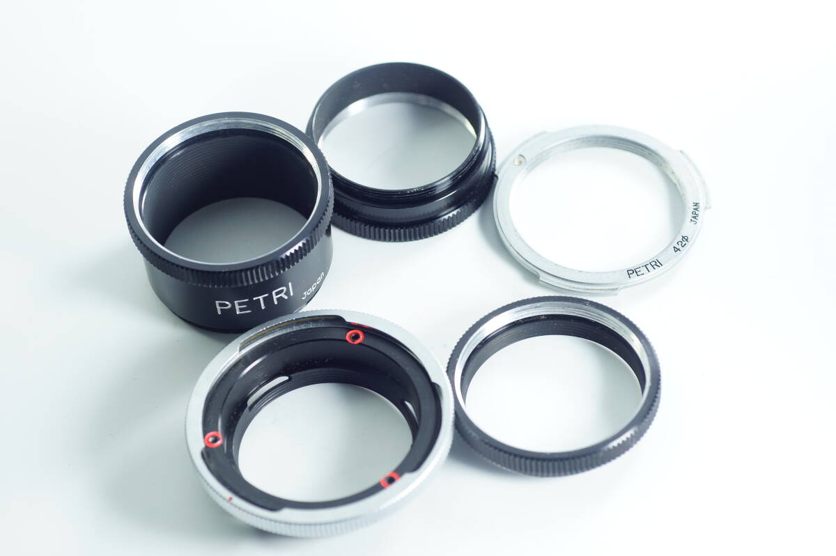 FOXHOME-01 キレイ PETRI ペトリ ペトリマウント用 接写リング・アダプターリング・マウントリング セット 中間リングセット