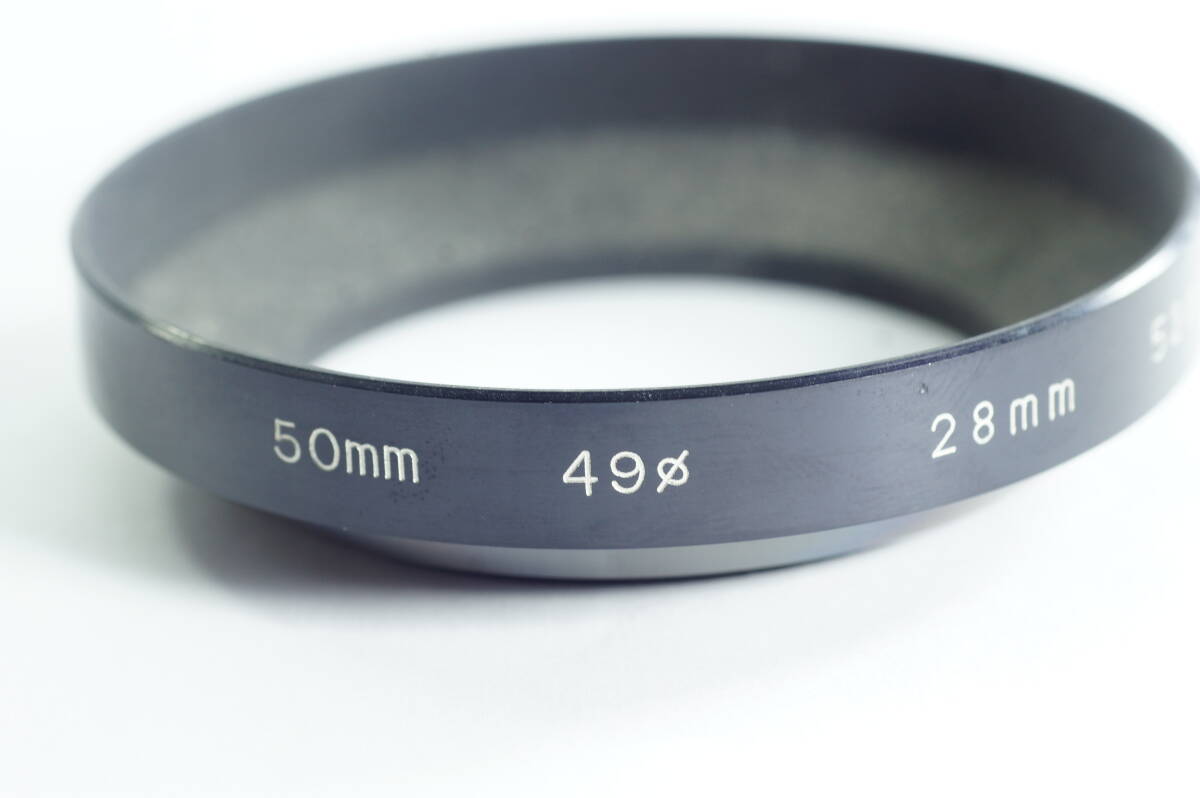 FOX MINI-02『キレイ』28mm 52φ 28mm広角レンズ用 52mm径ネジ込み式 メタルフード