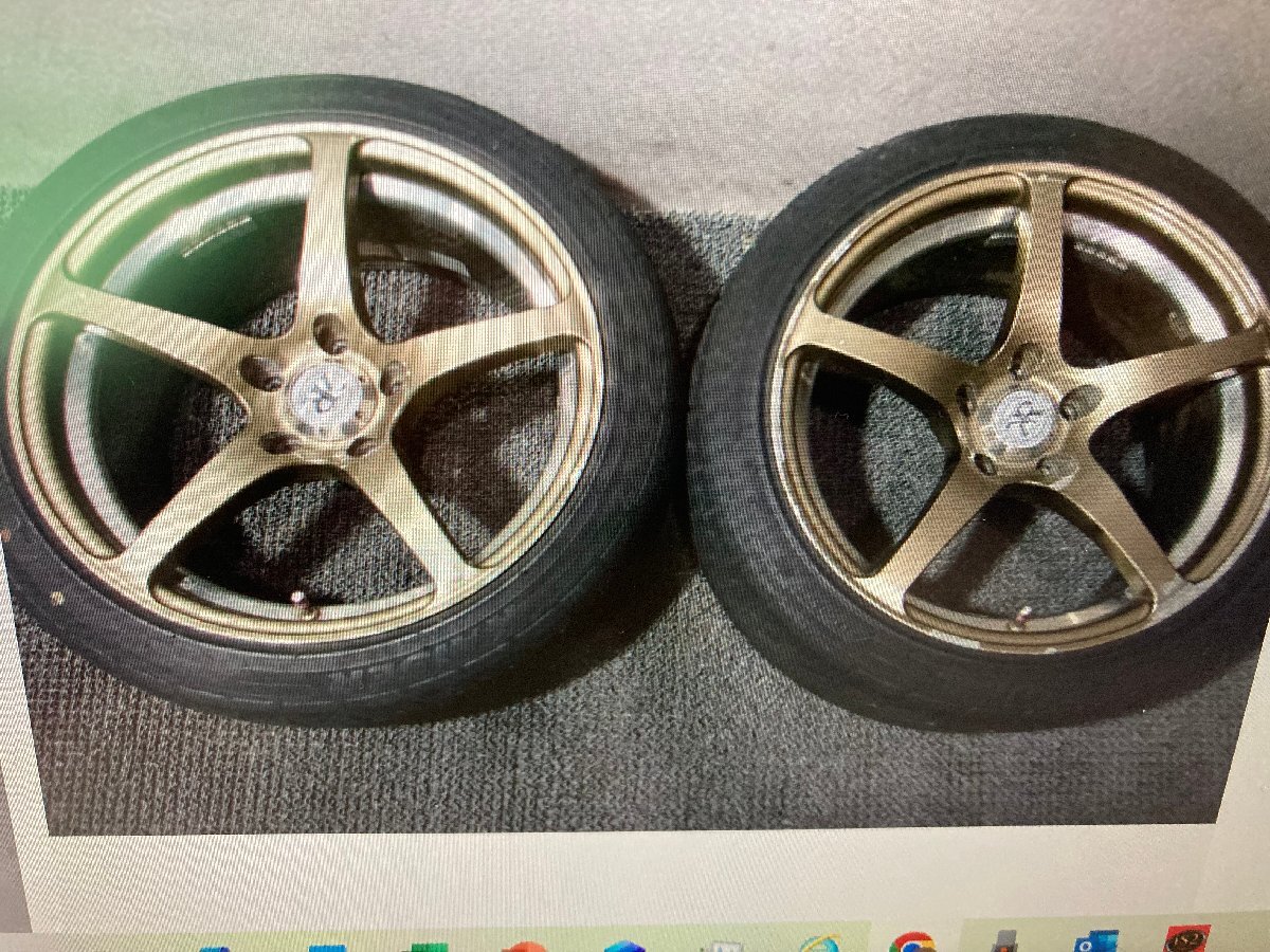 YOKOHAMA ヨコハマ クロイツァーV 17インチホイール 8J+30 5穴 PCD114.3 2本 シルビア スカイライン アルテッツア アリスト 個人不可