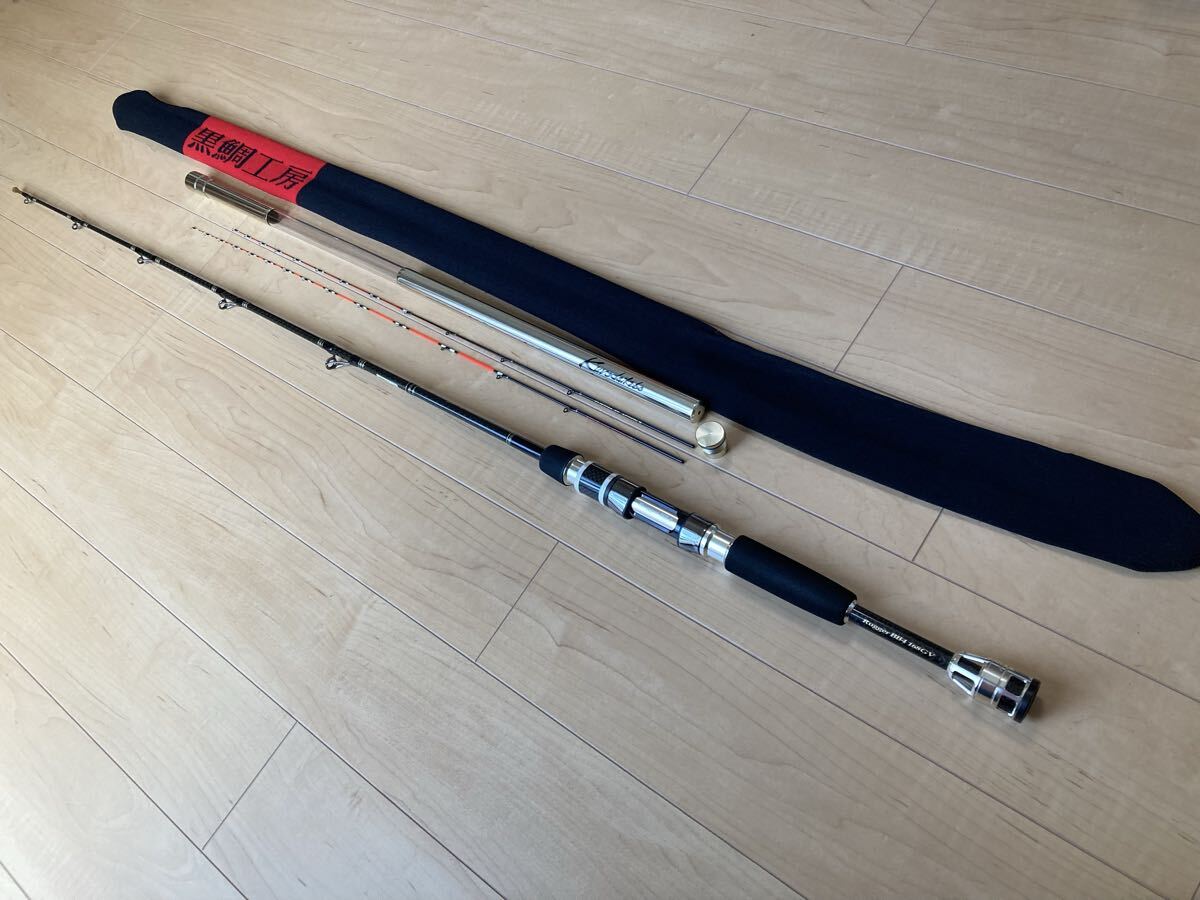 美品 黒鯛工房 カセ筏師 THE アスリート ラガー BB4 168GV Athlete Rugger チヌ 黒鯛 クロダイ イカダ
