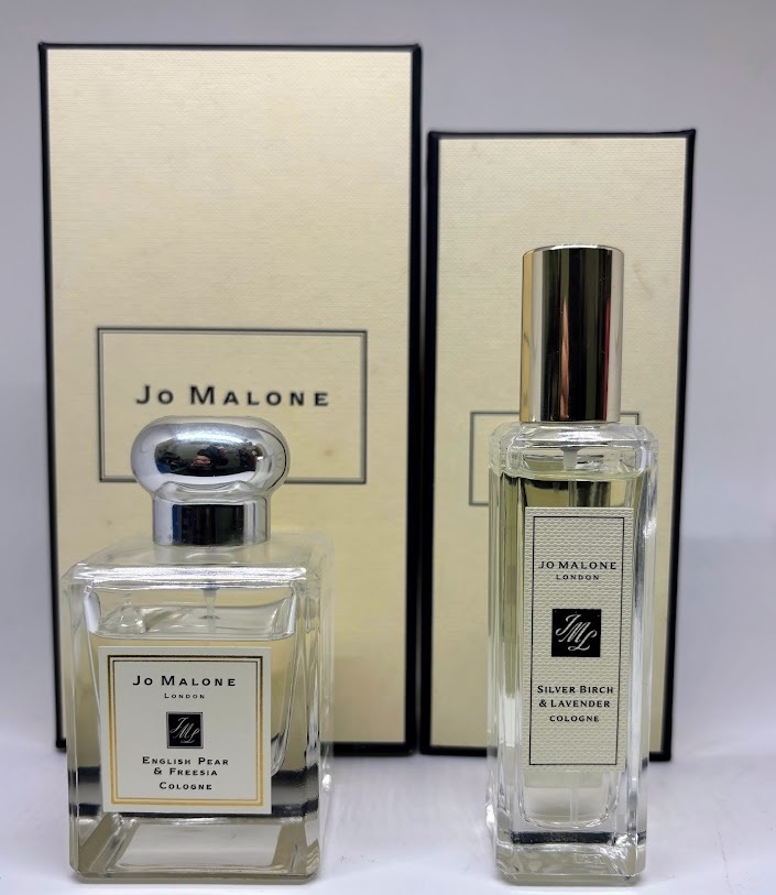 【3281】ジョーマローン香水　（イングリッシュ　ピーチ＆フリージア　50ml 　シルバーバーチ　＆ラベンダー　コロン　30ml