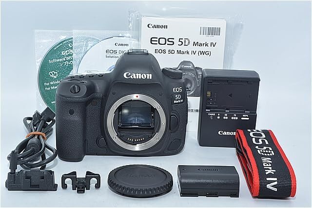 701★新品級・ショット数4643回★Canon デジタル一眼レフカメラ EOS 5D Mark IV ボディー EOS5DMK4