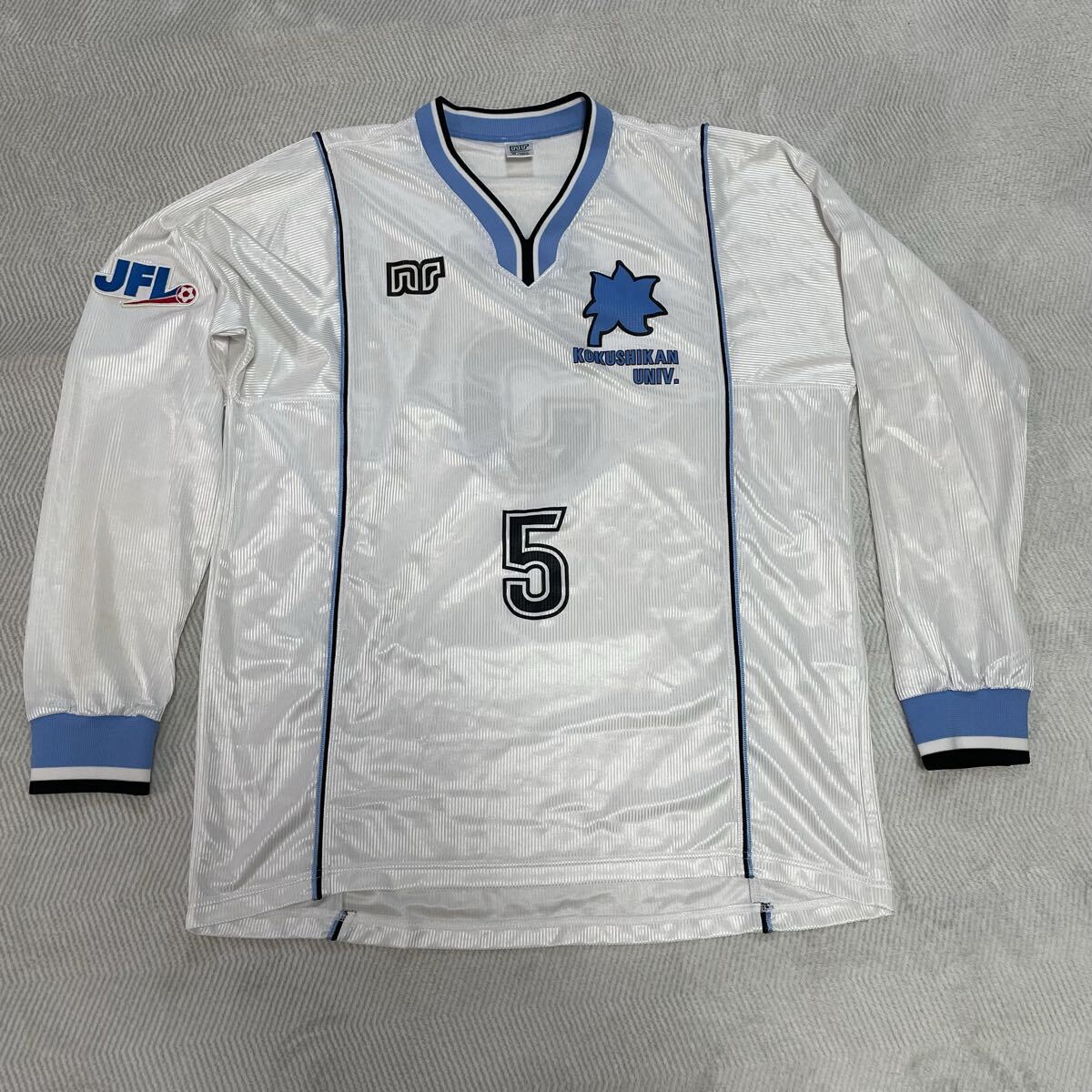 ennerre JFL 国士舘 大学 サッカー部 長袖 #５ 選手支給品 O XL 日本製 MADE IN JAPAN 東京
