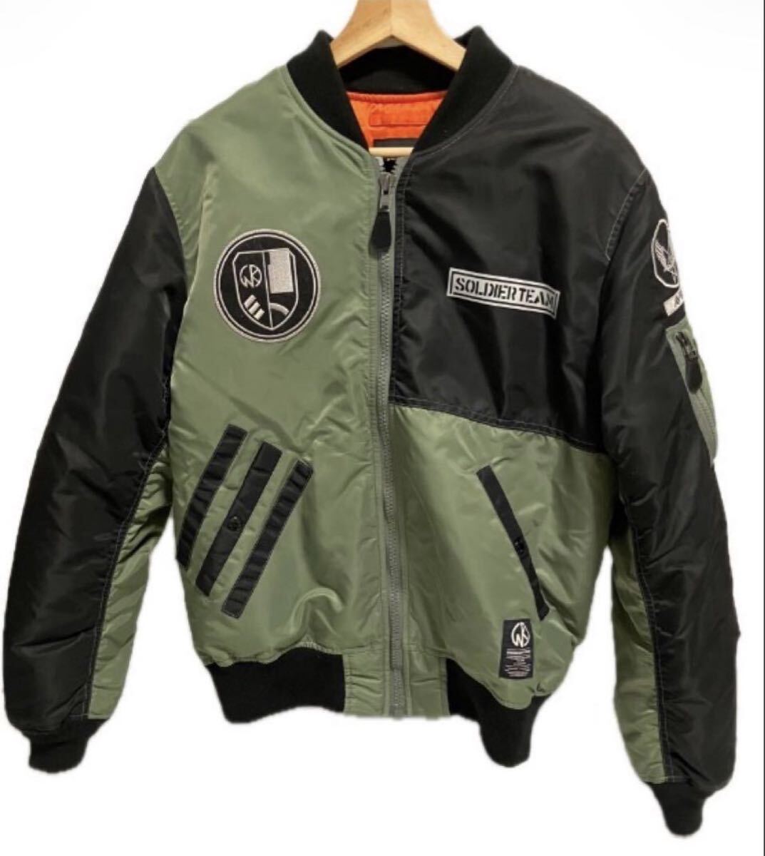 ▲T406▲ MA-1 AVIREX キン肉マン ソルジャー アヴィレックス　