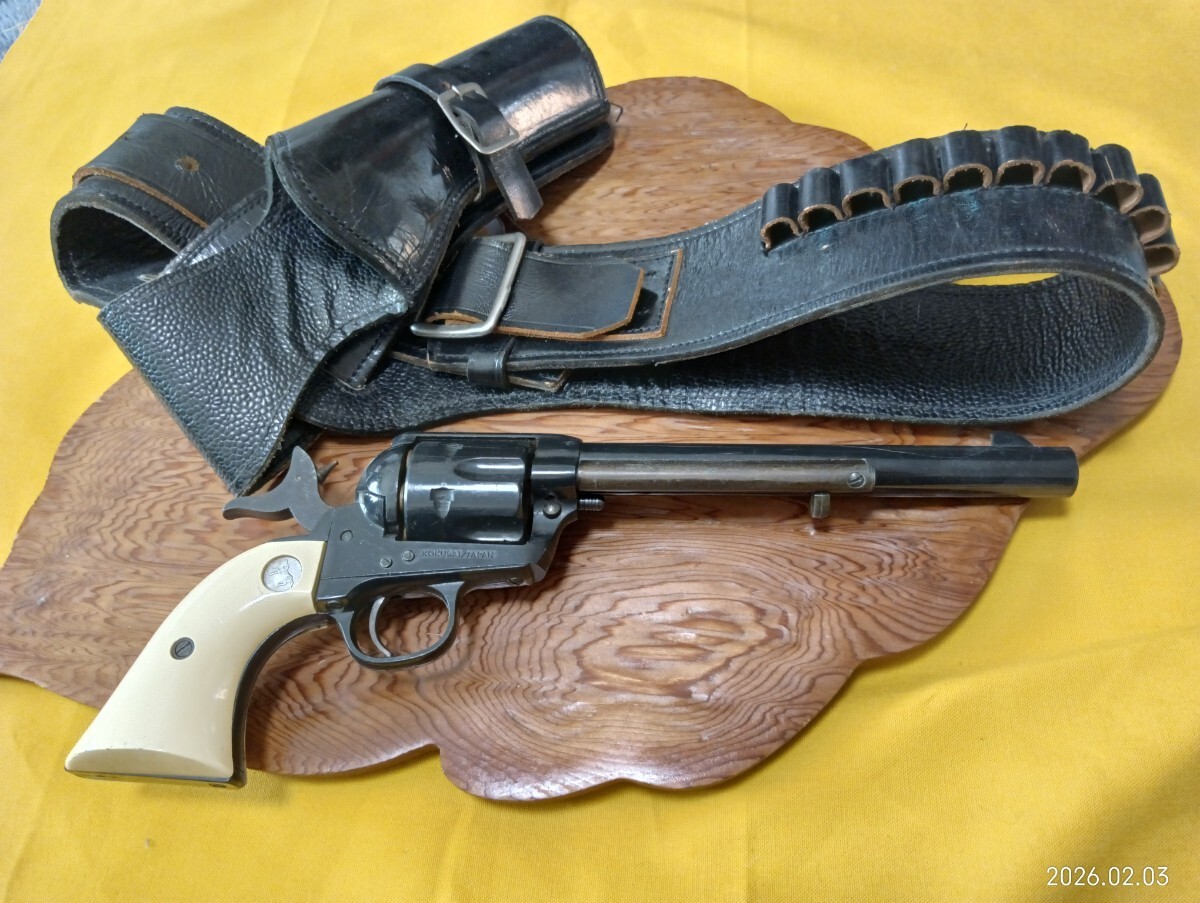 KOKUSAI．japanコルトSAA,45 ホルスター 付きモデルガン
