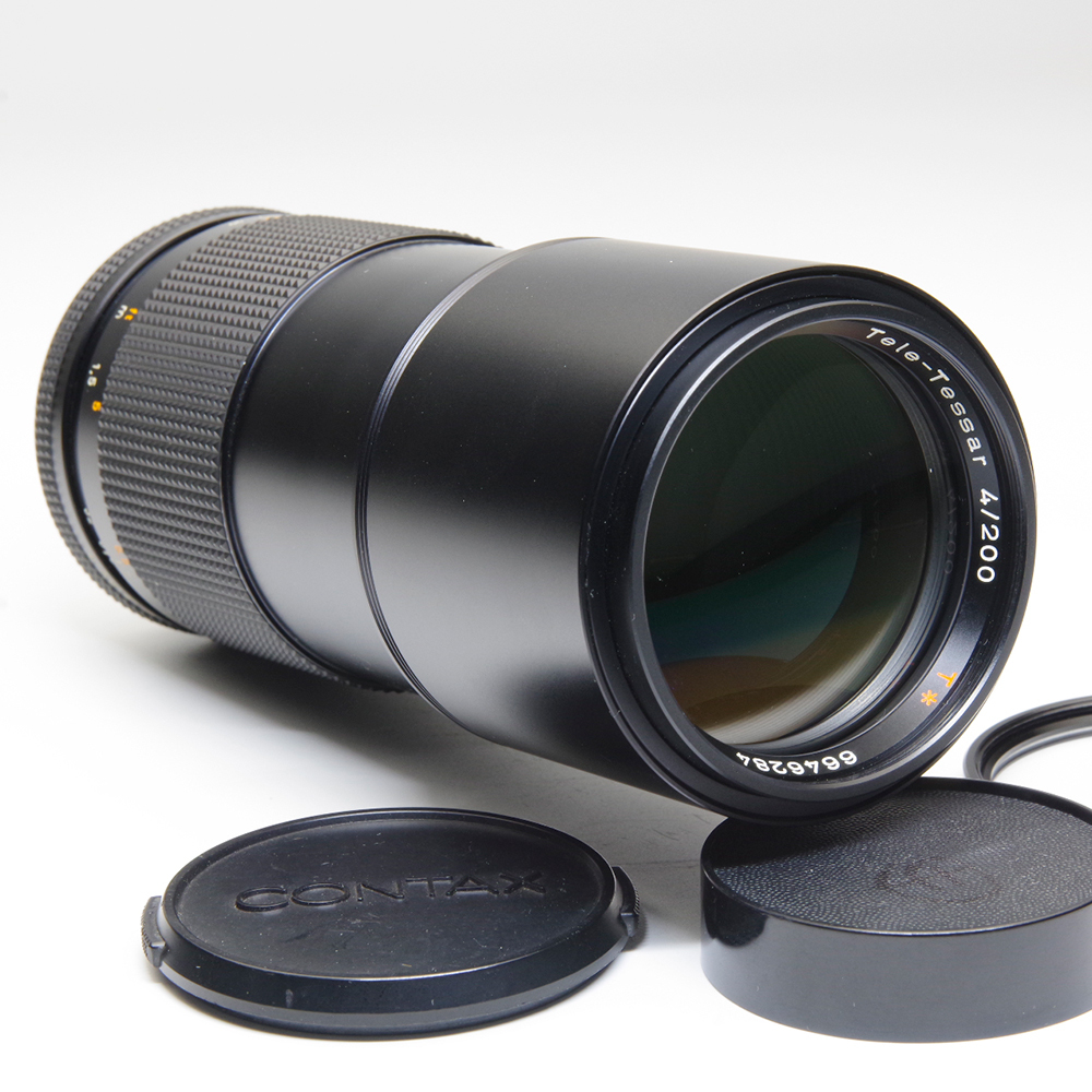 美品　コンタックス　レンズ　Carl Zeiss Tele-Tessar 4/200 T* 200mm F4　838