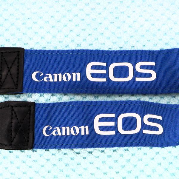 キヤノン Canon EOS ストラップ ブルー（中古）