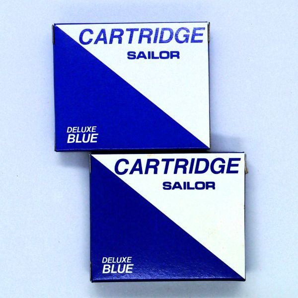 セーラー 万年筆・トライデント用 カートリッジ ブルー 10本入 x ２箱（新古品）