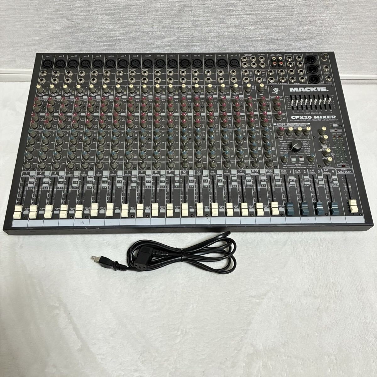 MACKIE マッキー 20ch ライブサウンドミキサー アナログミキサー CFX20 MIXER MACKIE マッキー アナログミキサー