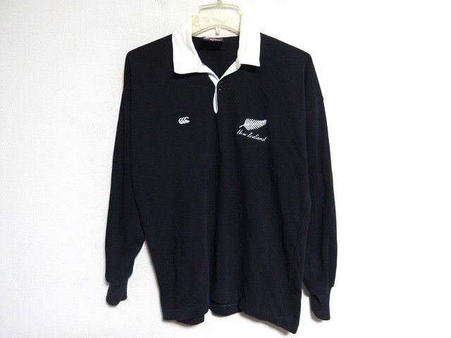 N9670:CANTERBURY(カンタベリー)ラグビーニュージーランド代表 ALLBLACKS ラグビージャージ/黒/M/ラガーシャツ：6