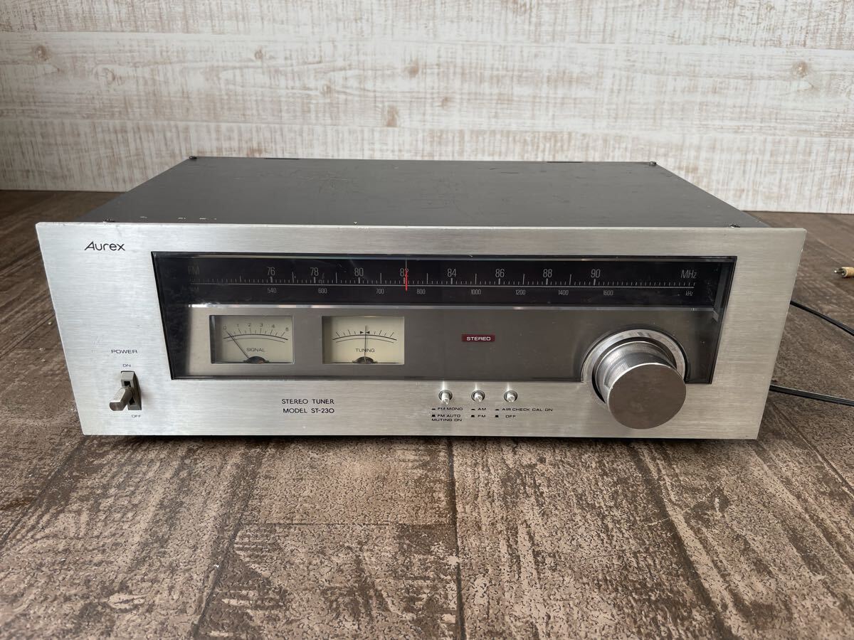 1円 動作品 Aurex オーレックス FM AM ステレオチューナー STEREO TUNER オーディオ機器 TRIO