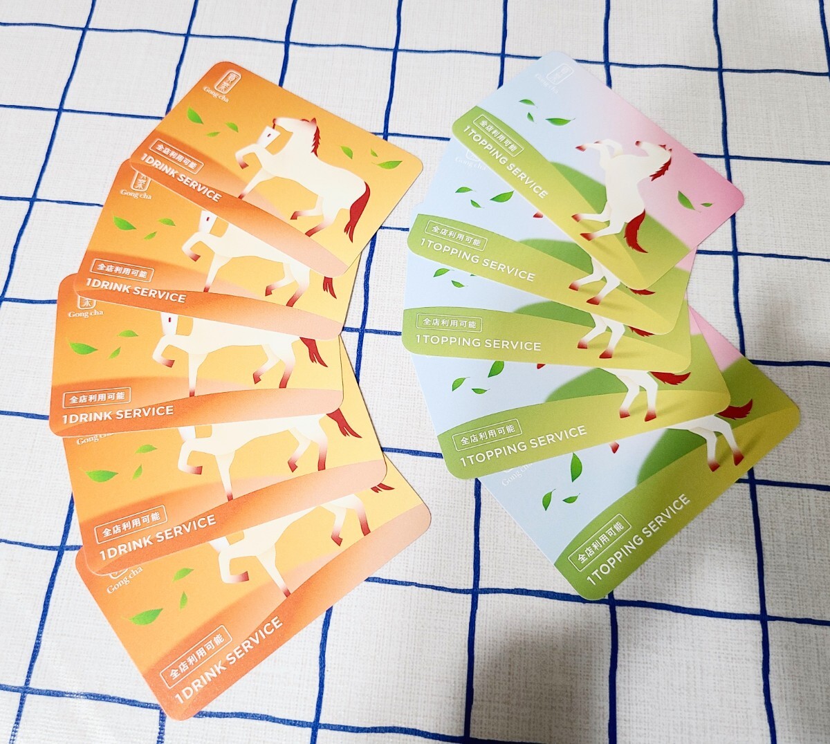 ゴンチャ　福袋　2026　ドリンクフリーチケット5枚・トッピングフリーチケット5枚　有効期限2026年6月30日まで