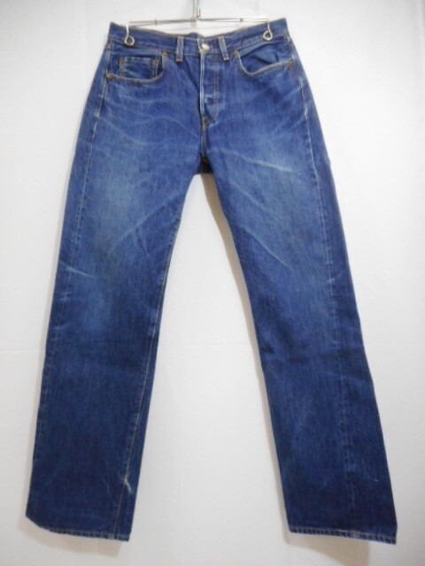 71 送80サ 0219UD13 LEVI'S リーバイス VINTAGE CLOTHING 501XX 66501-0008 ダブルネーム 1966年モデル LVC BIG E 赤耳 USA製 W31 中古品