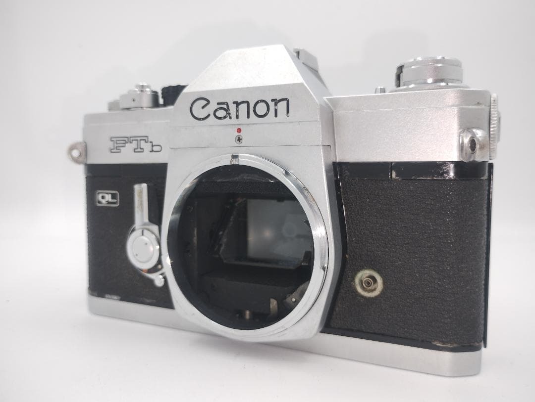 【完動品】Canon FTb QL シルバー モルト貼替済 露出計OK 動作確認済 フィルム一眼