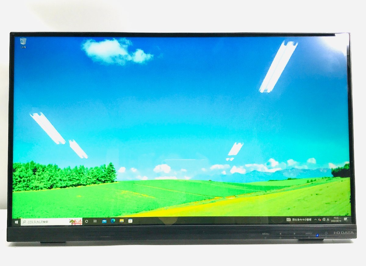 I-O DATA 10点マルチタッチ21.5型ワイド タッチパネルディスプレイ LCD-MF224FDB-T 動作品 1920x1080 フルHD HDMI付き
