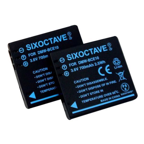 DMW-BCE-10E DMW-BCE10 Panasonic 互換バッテリー 2個　純正充電器で充電可能 DMC-FS5 DMC-FS20 DMC-FX30 DMC-FX33 DMC-FX35 DMC-FX36