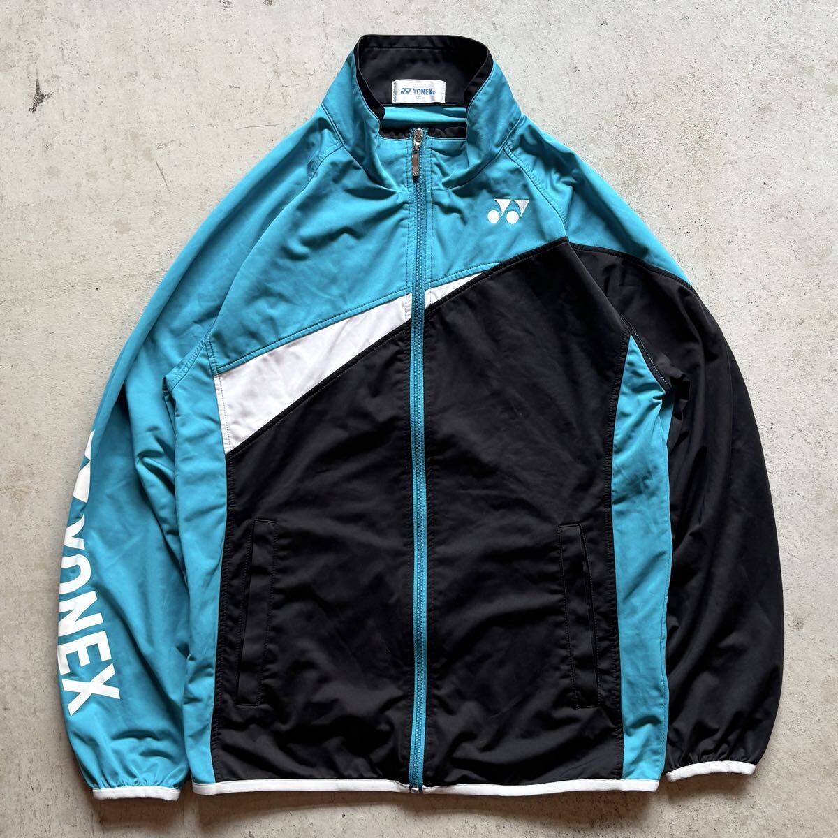 【YONEX】美品 ヨネックス ウォームアップウェア ジャージ バドミントン ソフトテニス ジップアップ ジャケット SS 正規品 小学生 ジュニア