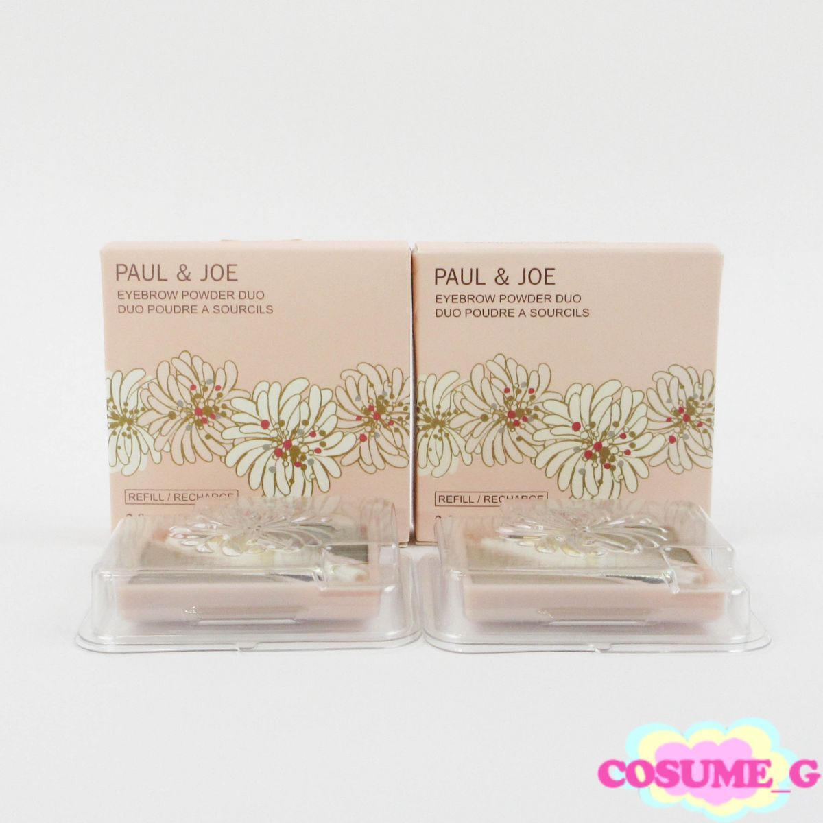 ポール ジョー アイブロウ パウダー デュオ #01 ミディアムブラウン #02 ライトブラウン レフィル 2点セット C842