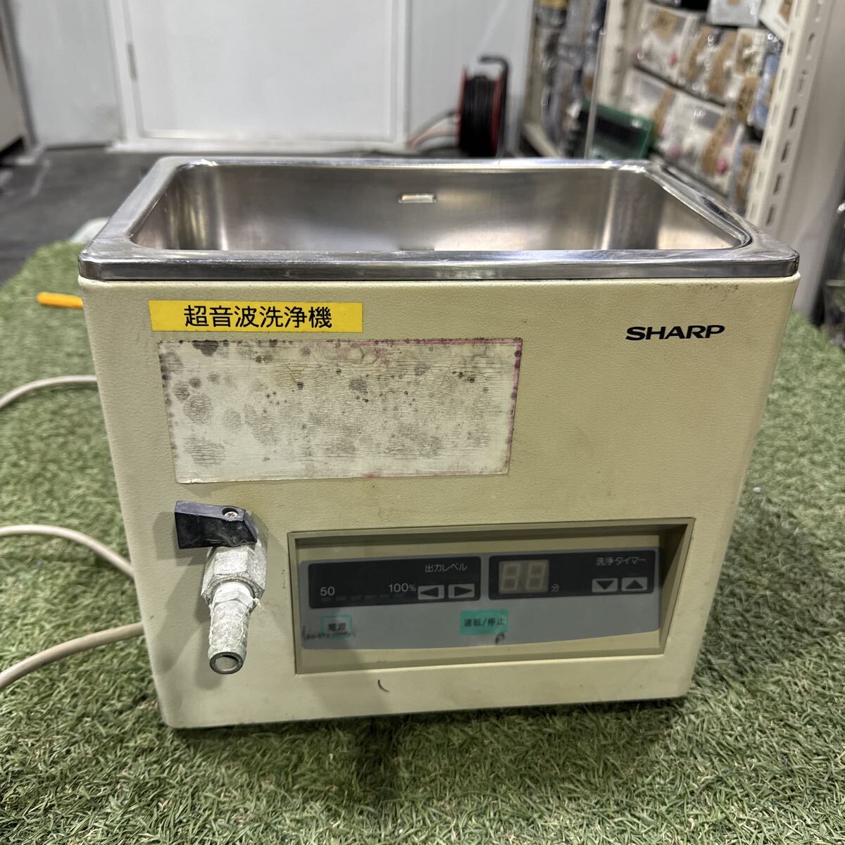 6B066 中古SHARP 卓上型超音波洗浄器UT-105通電確認