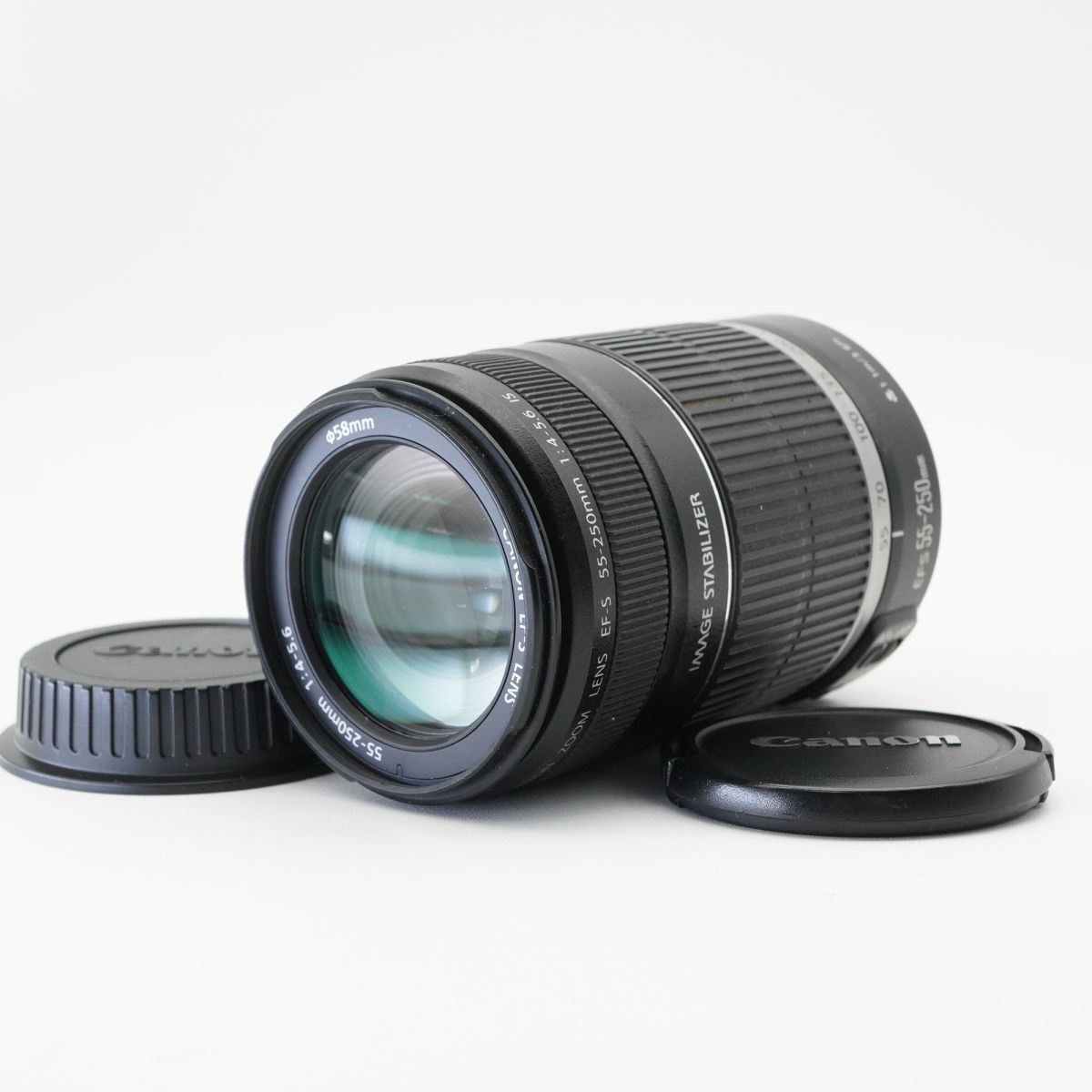 美品 動作確認済 Canon キヤノン EF-S 55-250mm F4-5.6 IS ズームレンズ #B3202