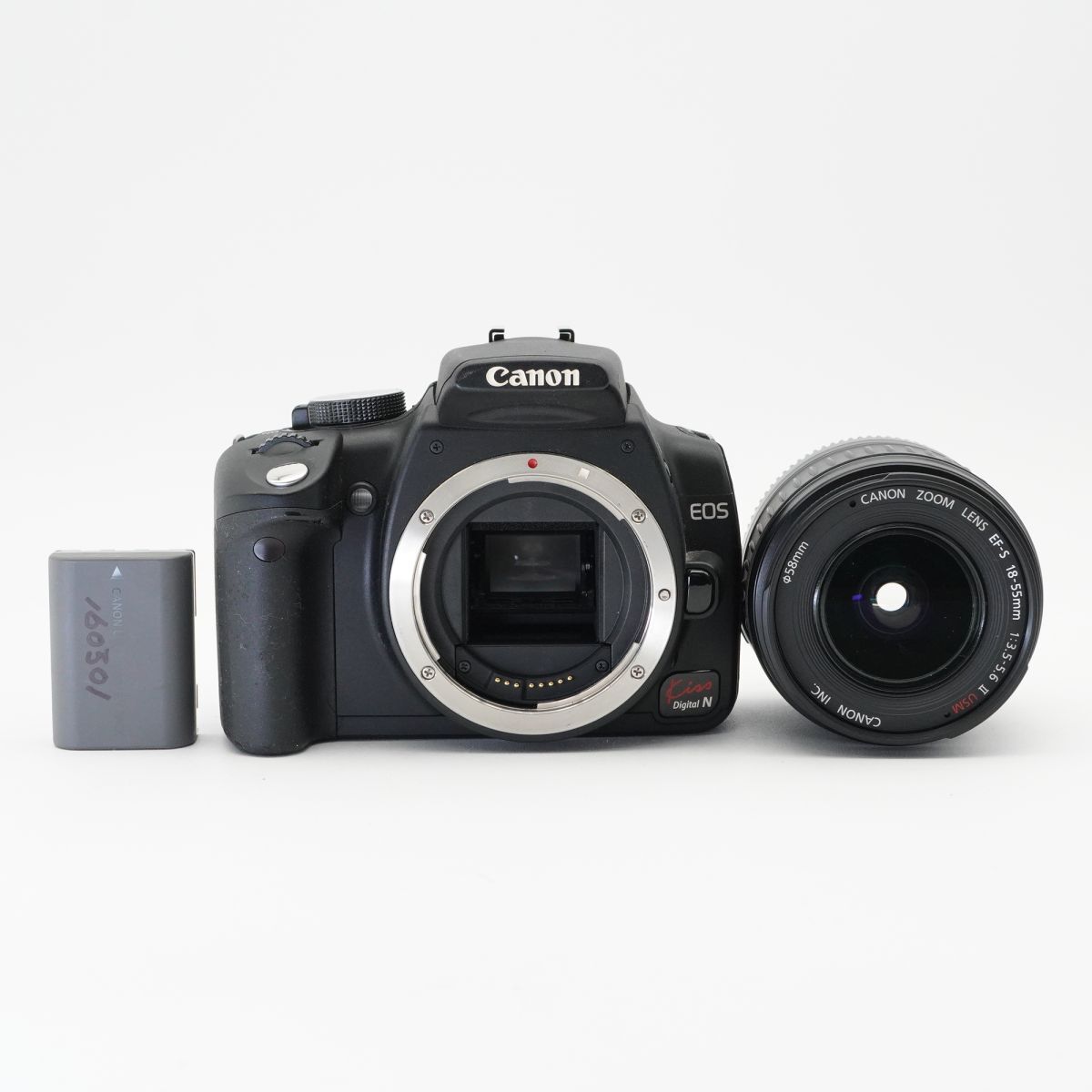 良品 動作確認済 Canon キヤノン EOS Kiss Digital N レンズキット EF-S 18-55mm F3.5-5.6 II USM #B2720