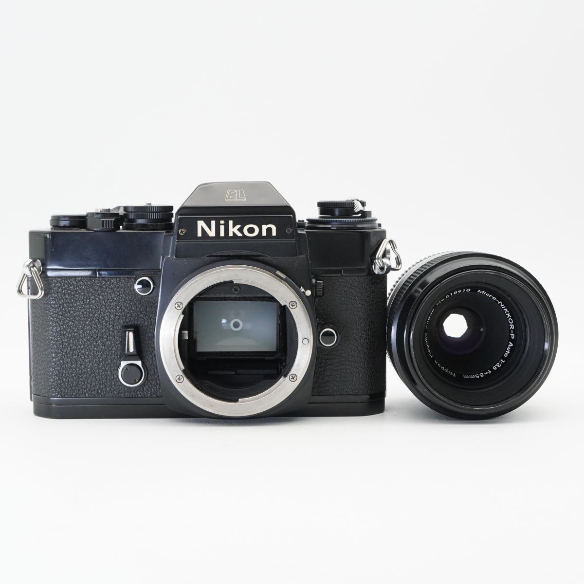 訳あり Nikon ニコン EL2 フィルムカメラ 一眼レフ Ai改 Micro-NIKKOR-P Auto 55mm F3.5 #B2959