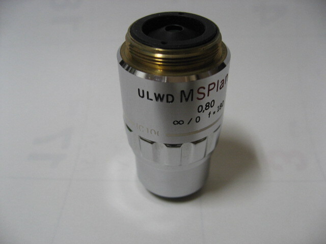 オリンパス　超作動距離対物レンズ　ULWD　M Splan100X　中古品