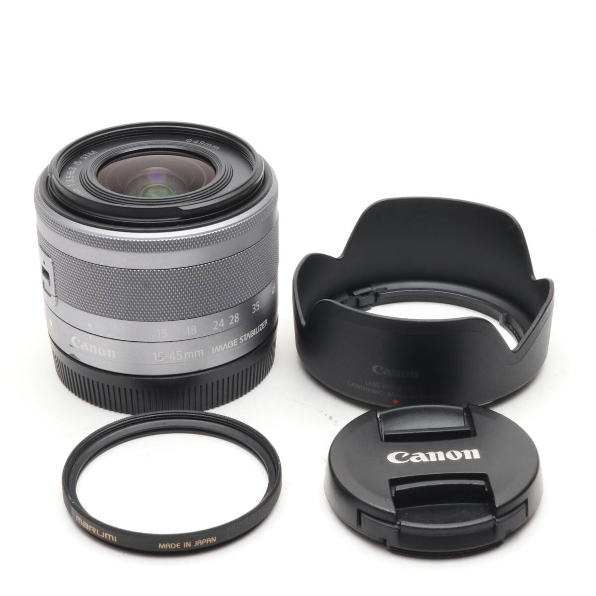 Canon 標準ズームレンズ EF-M15-45mm F3.5-6.3IS STM(シルバー) ミラーレス一眼対応 EF-M15-45ISSTMSL