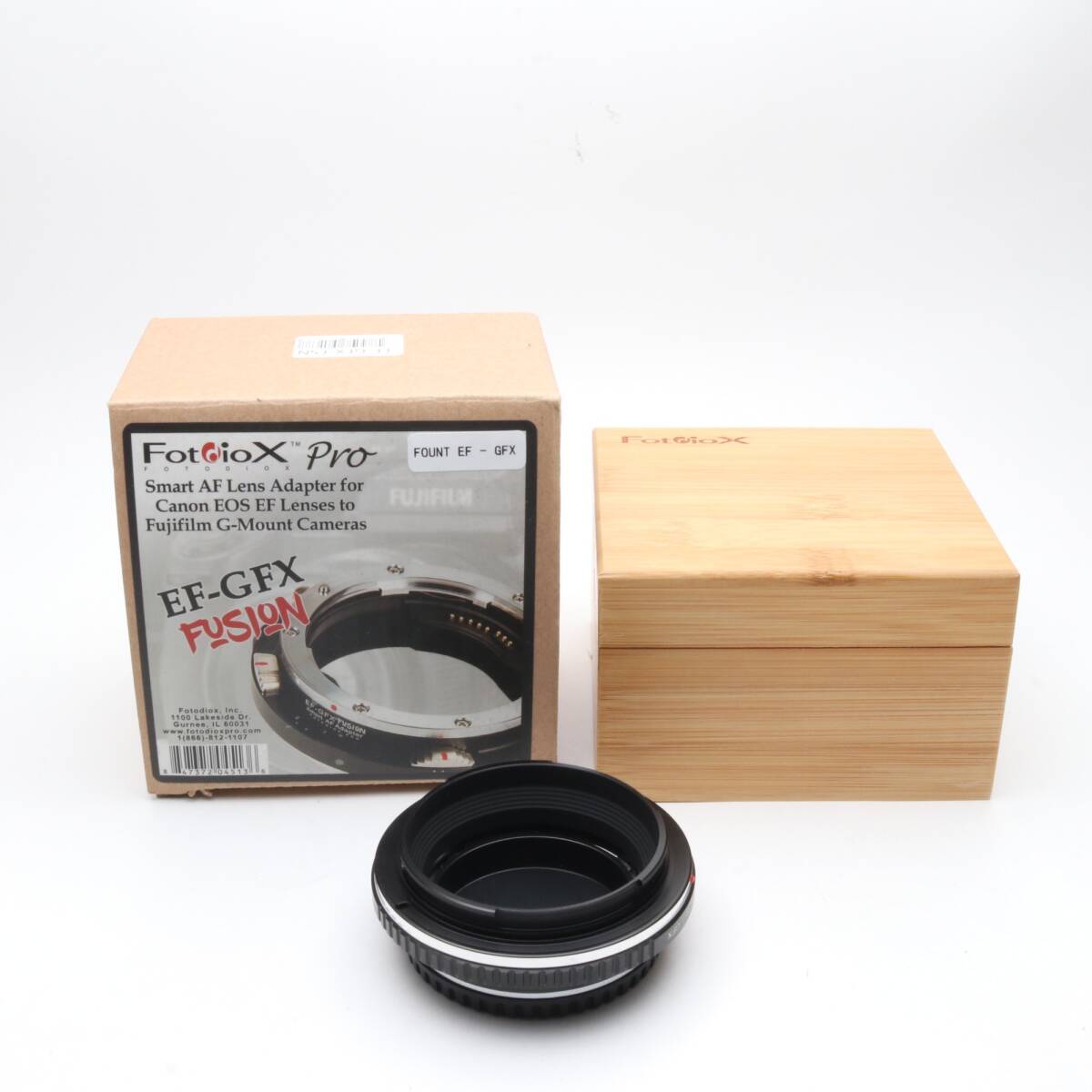 Fotodiox(フォトディオックス) 電子マウントアダプター キヤノンEFレンズ/フジフイルムGFXボディ用 EF-GFX-FSN