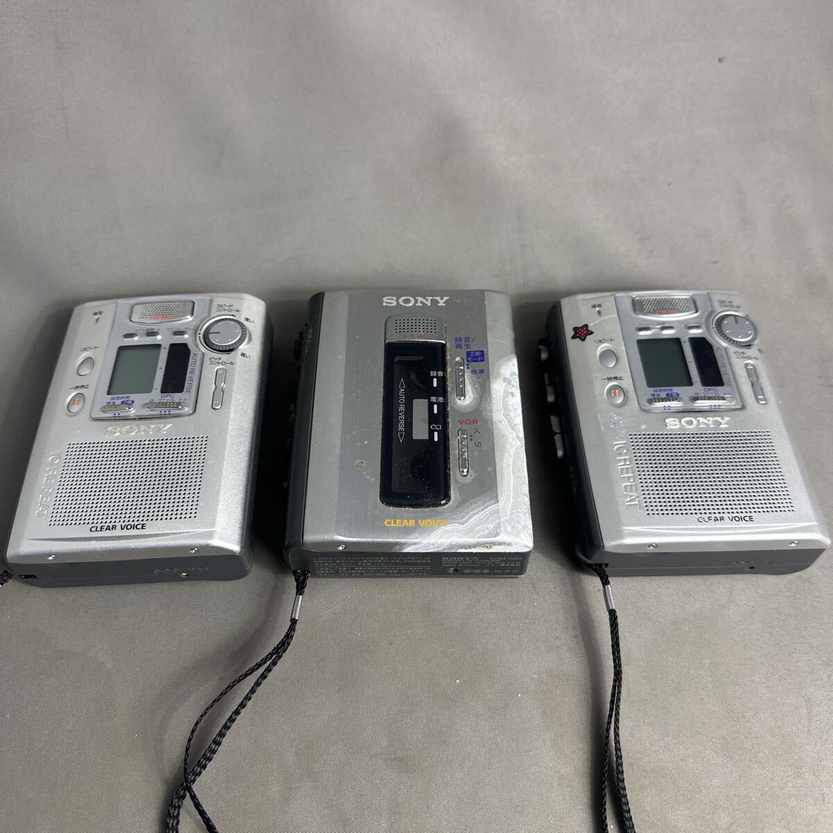 G14 SONY カセットレコーダー TCM-500 900 3台セット　ラジオ　ジャンク品