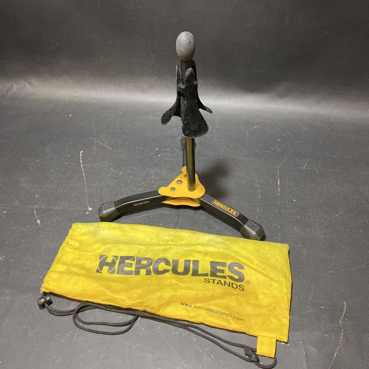Ｎ 7203　[ HERCULES トランペット コルネット用 スタンド DS510BB ]　分離型 コンパクト 袋付き ハーキュレス 中古 保管品