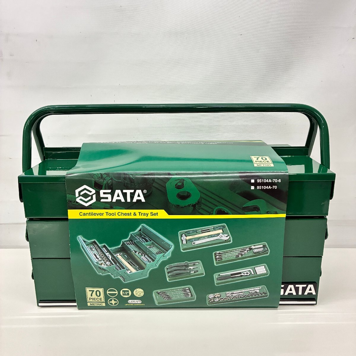 ☆682☆【未使用】 SATA 工具セット 95104A-70 70点入り　　【SR】