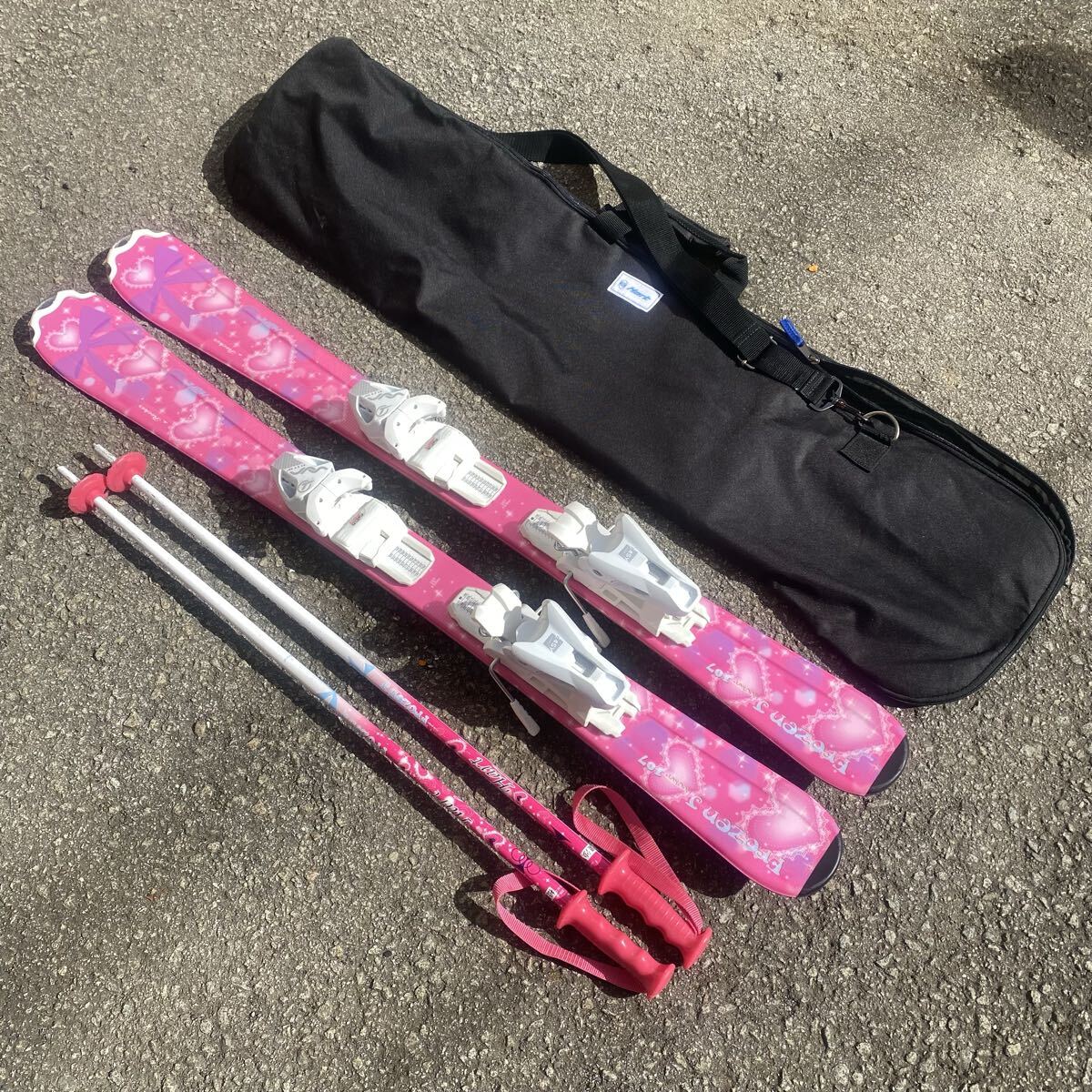【SK009】キッズスキーセット★HERT ハート FROZEN J 107★サイズ：107cm★子供用スキー スノーボード