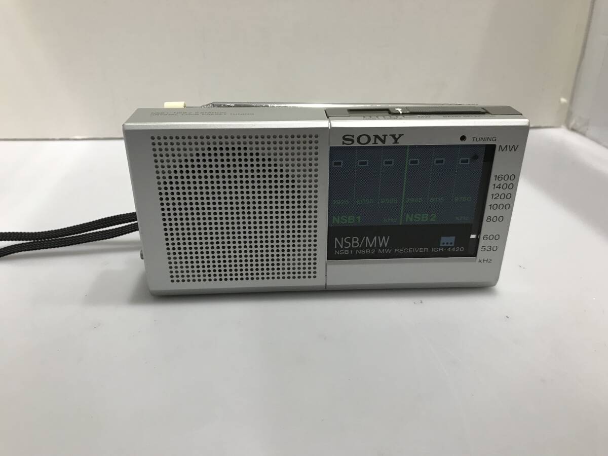 SONY　NSB/MWコンパクトラジオ　ICR-4420　現状中古品Z263