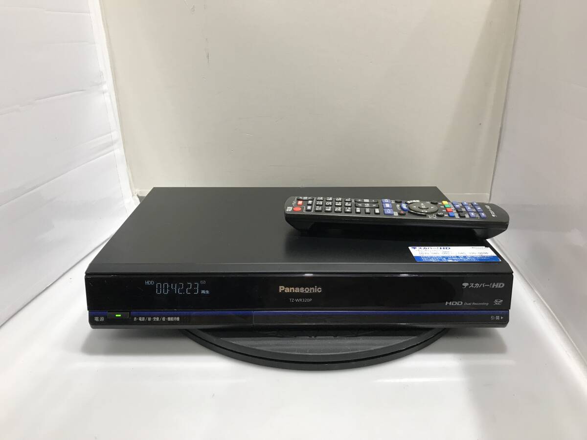 パナソニック スカパーHDチューナー TZ-WR320P リモコン付き　ジャンクR468
