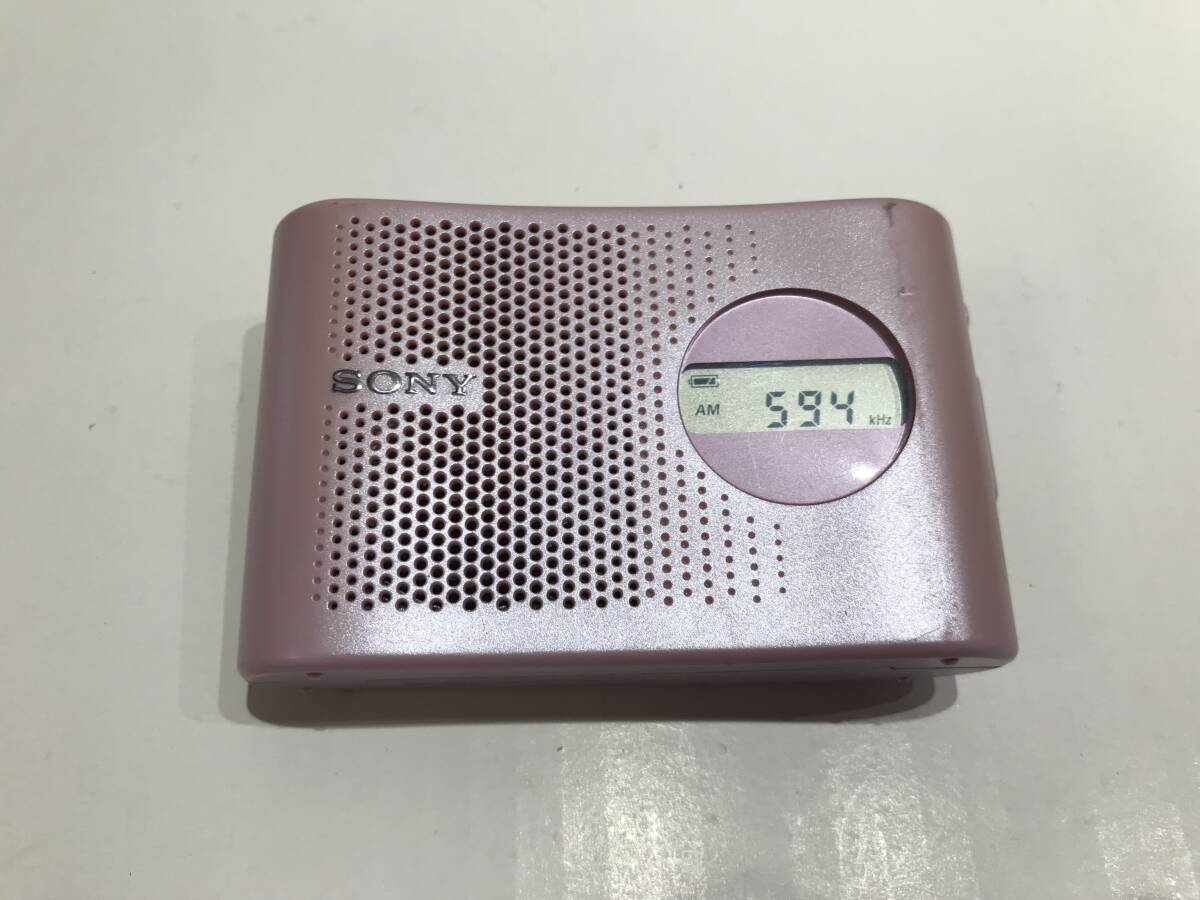 SONY ソニー AM/FM 2バンド ポータブルラジオ ICF-M55 本体のみ　中古品Z321